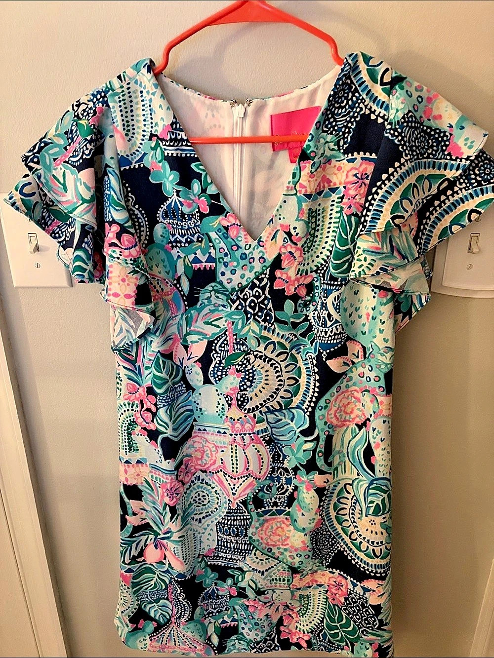 Lilly Pulitzer Turquoise Printed Mini Dress